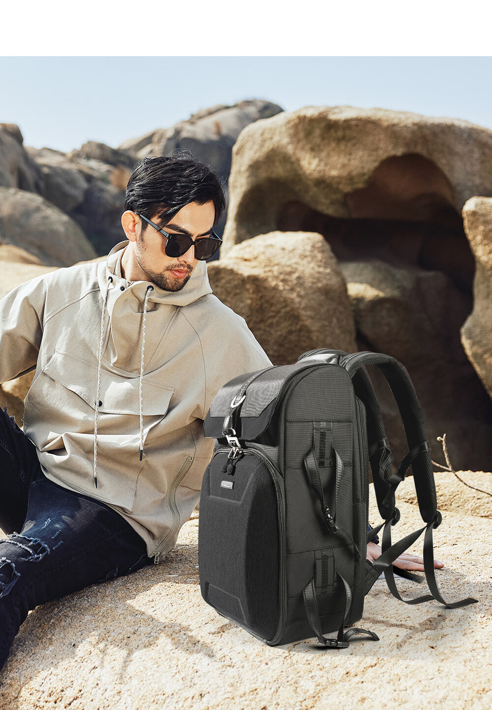 Pulewei Camera Backpack, Photography Rucksack, Mirrorless Camera Bag, Canon Sony Hard Shell Backpack, Outdoor Photography And Videography Camera Backpack, Multifunctional Lens Digital Storage Bag 13