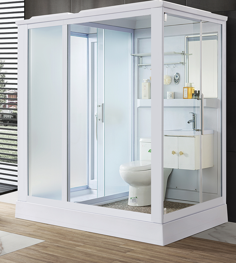 银枪整体淋浴房一体式卫生间带马桶家用移动农村淋浴房卫浴隔断浴房