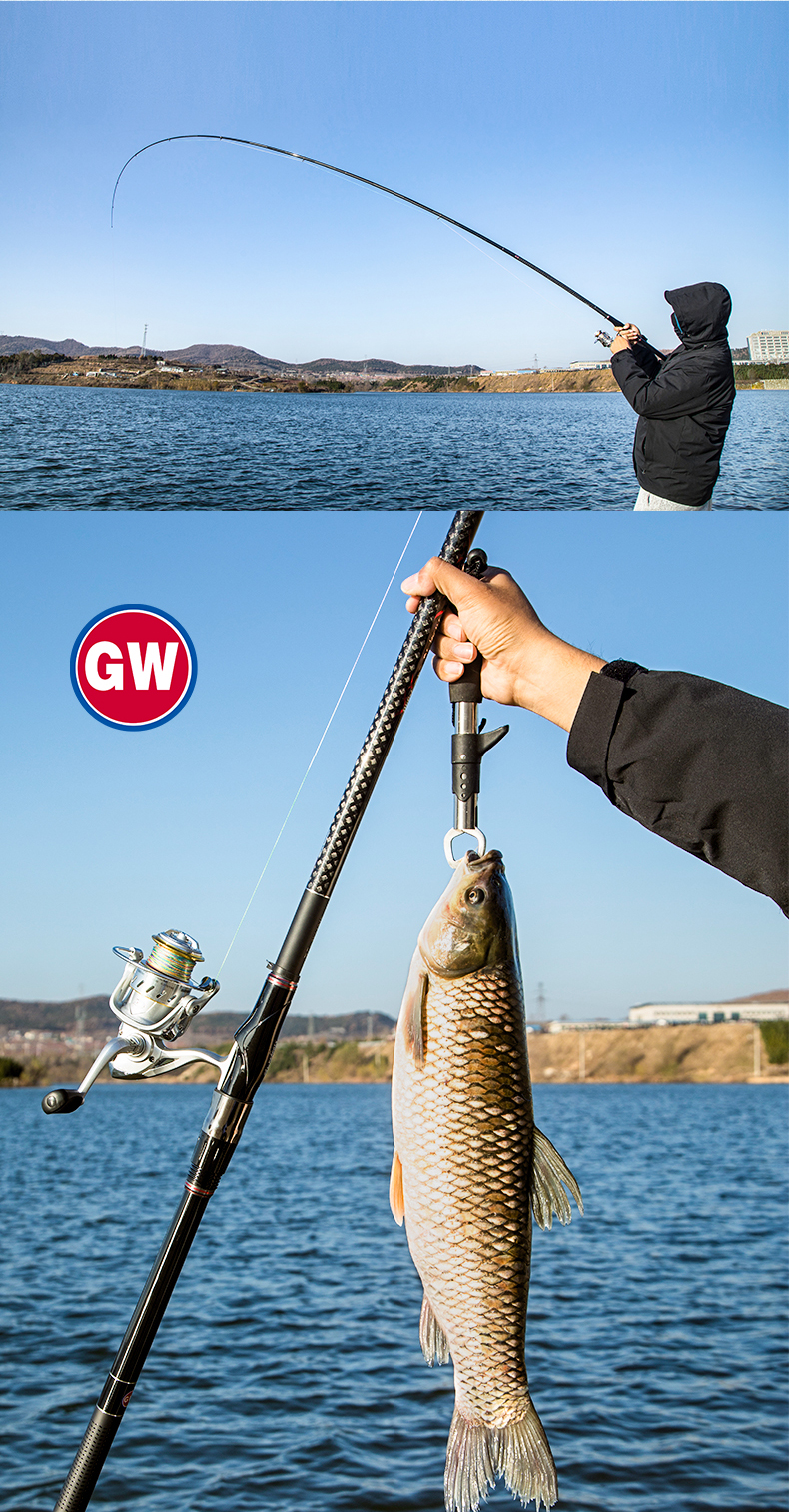 鱼竿定位矶钓竿超轻超硬长节滑漂大导环手海两用竿远投杆矶竿钓鱼竿