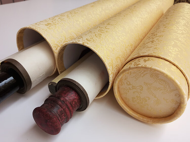 纸筒画筒包装盒国画卷轴盒书画锦盒字画收纳筒书画盒海报筒字画盒70