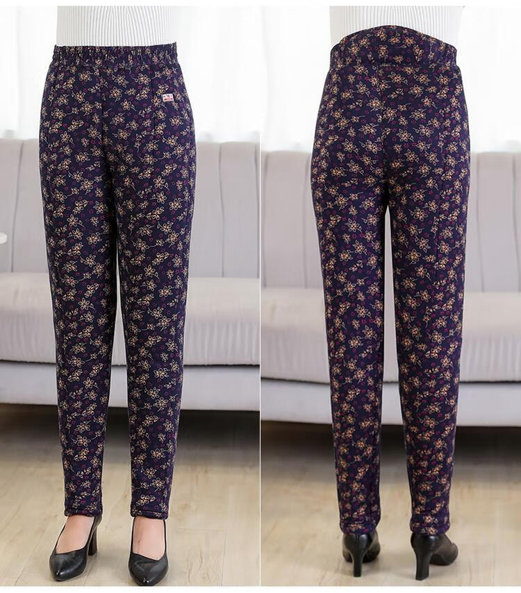 绒加厚冬驼绒超厚冬季东北大棉裤冬季女士小鱼花大码4xl125140斤左右