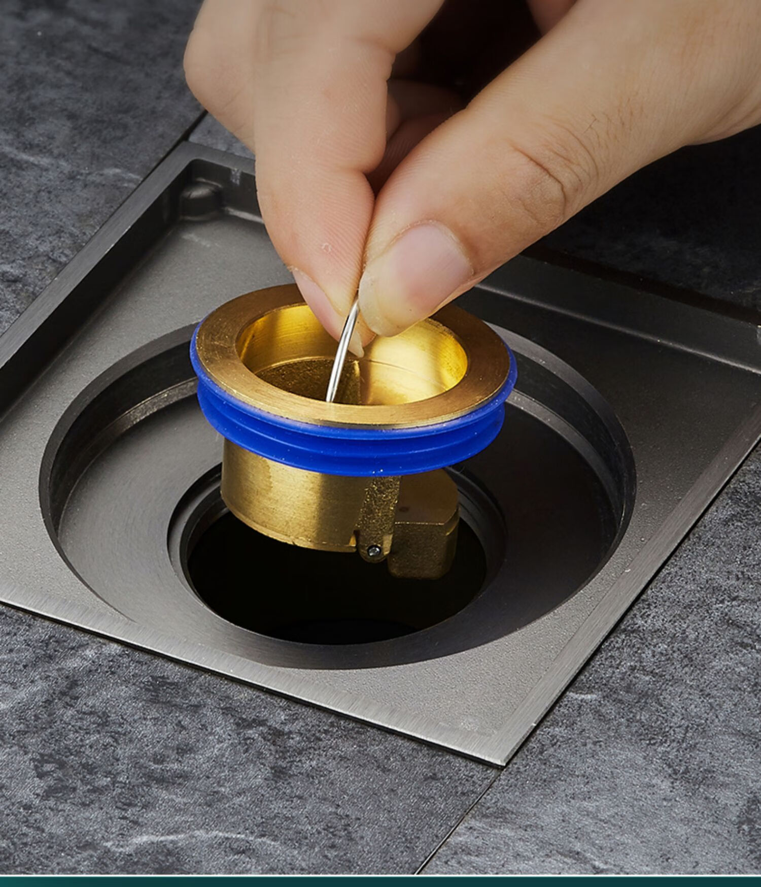 晋斌 全铜地漏防臭器卫生间下水道防返臭神器盖厕所防虫重力芯反味