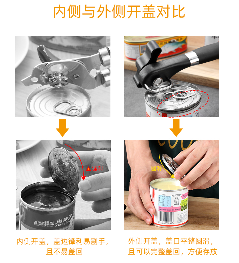 開瓶器開鐵皮撬奶粉罐水果罐開鐵皮開罐頭器廚房工具罐頭快速開罐器