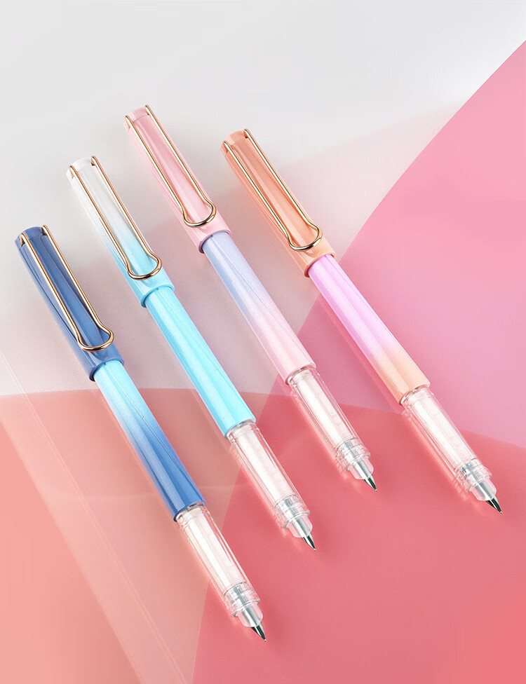 点石钢笔不溅墨练字笔小学生用笔可替换墨囊ef尖初学者推荐用笔ds-756