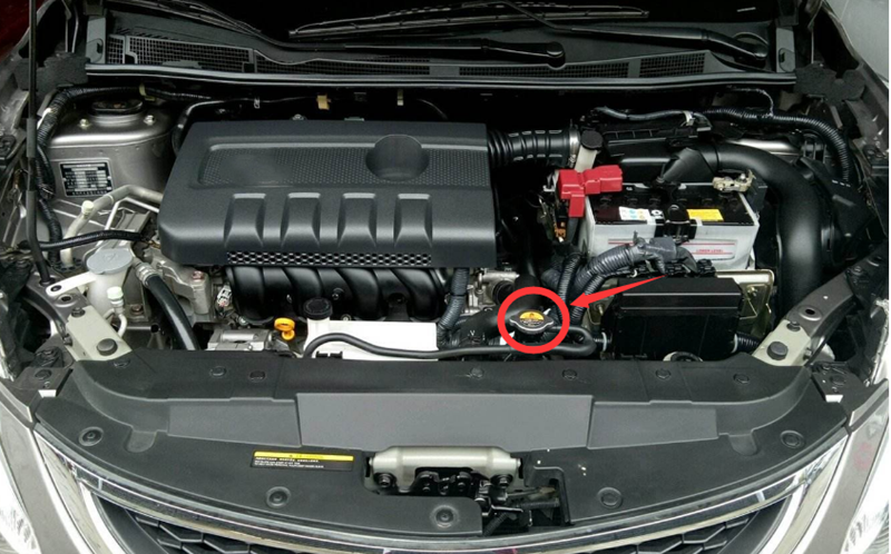 发动机水箱盖 水箱散热网盖子 防冻液盖子 冷却液盖子适用于 日产骐达