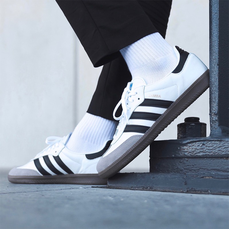 潮adidas阿迪达斯三叶草og德训鞋米白灰板鞋男女鞋子2021冬季新款运动