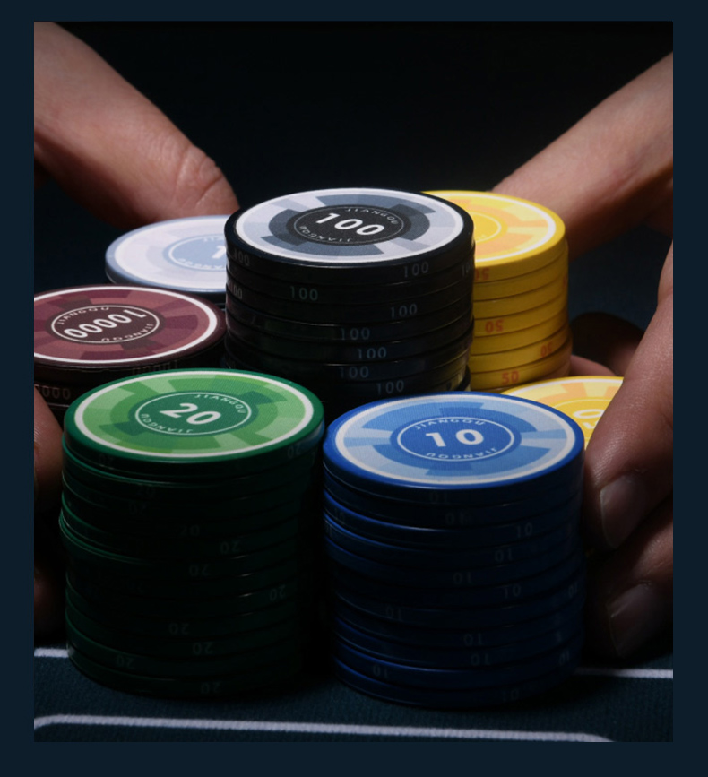 陶瓷筹码币德州扑克筹码套装拉斯维加斯麻将筹码39mm43mm43mm新濠影汇