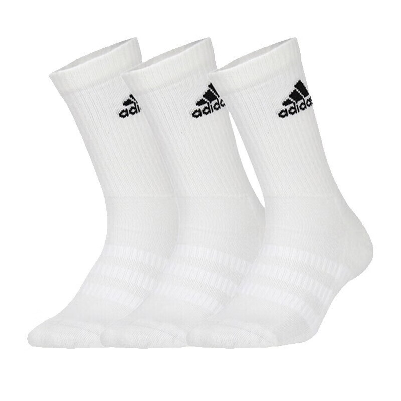 阿迪达斯 (adidas) 袜子三双装男篮球运动袜男袜女袜时尚潮情侣高筒袜