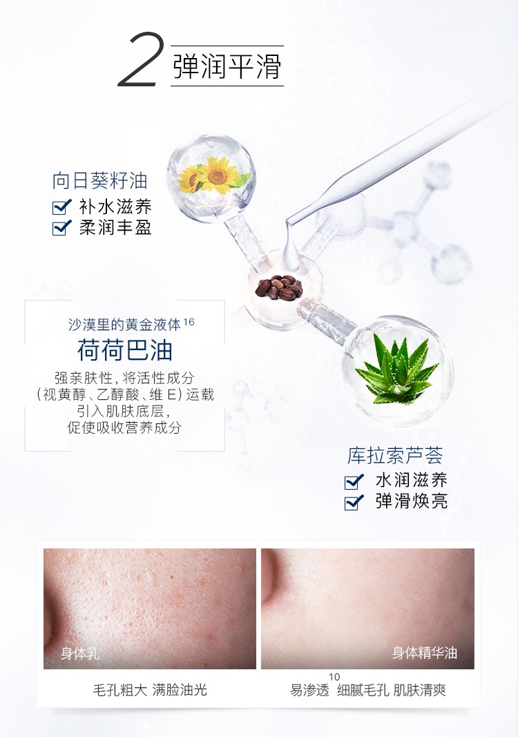 福来（freiol）德国原装匀净精华油面部保湿精华液美肤身体油全身按摩精油身体乳 匀净125ml