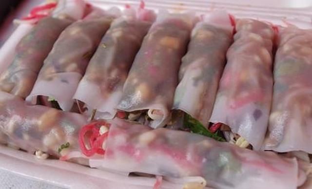 贵州特产小吃贵阳安顺裹卷米皮凉皮春卷40张裹卷皮含配菜油辣椒油辣椒