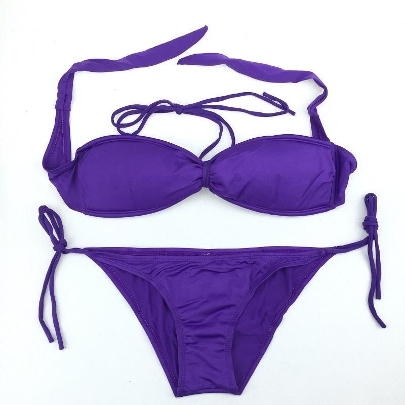 叽歪狗比基尼游泳衣性感三点式泳衣女夏新款泳装cy白色均码80120斤