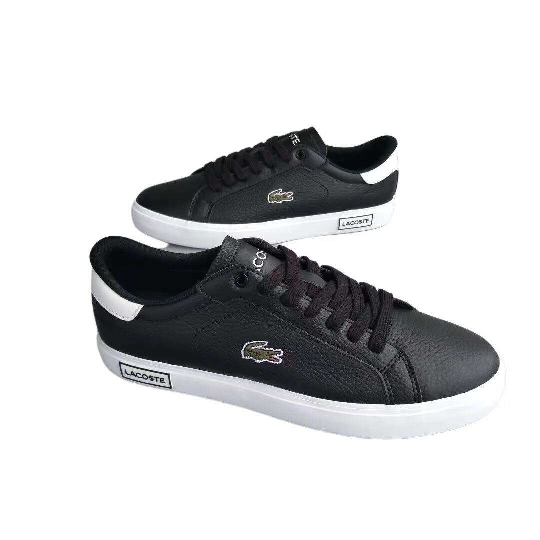 lacoste拉科斯特法国鳄鱼 香港直邮 秋冬款板鞋圆头平跟气质休闲鞋