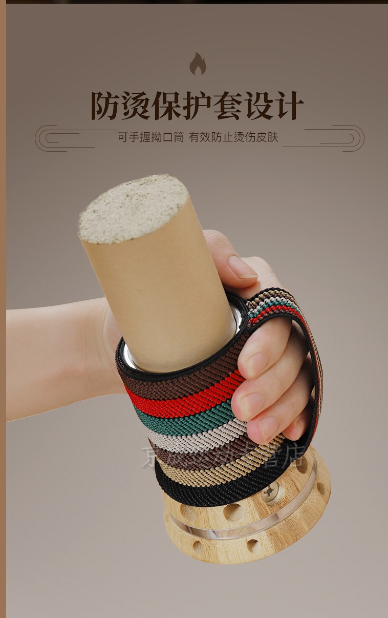手持艾灸工具雷火灸艾条控烟家用热敷随身灸砭石刮痧按摩悬灸器具 4