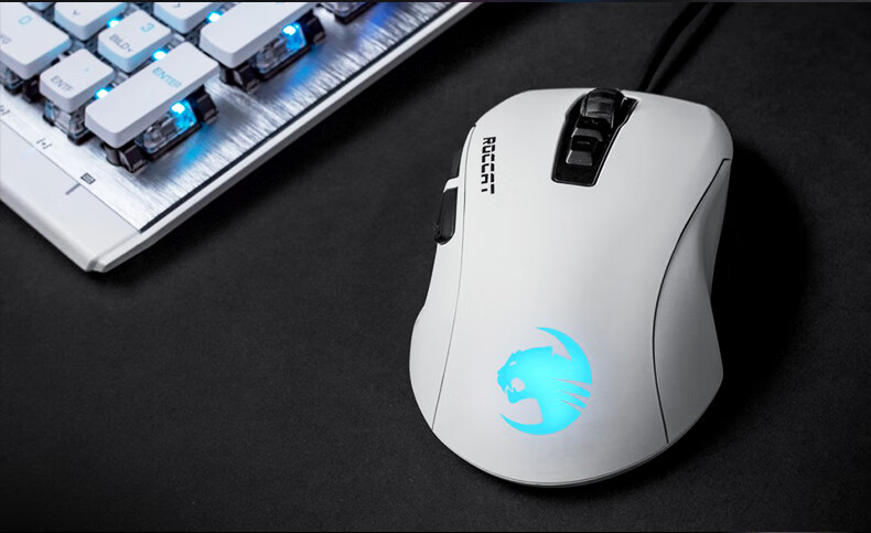 冰豹roccat魔幻豹夜枭kone re轻量ultra/oe电竞有线游戏dc鼠标 夜枭