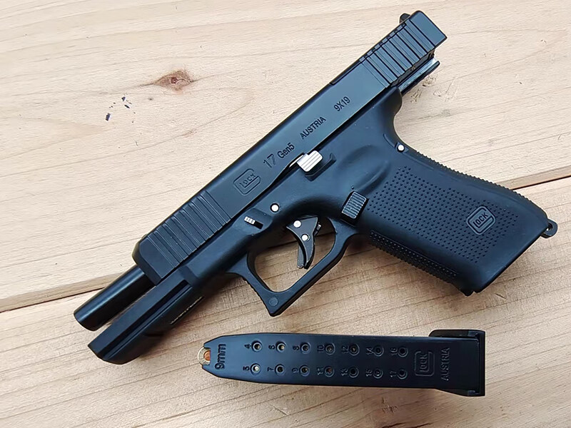 05合金帝国格洛克金属可拆卸抛壳玩具枪仿真不可发射 黑色 12单色弹