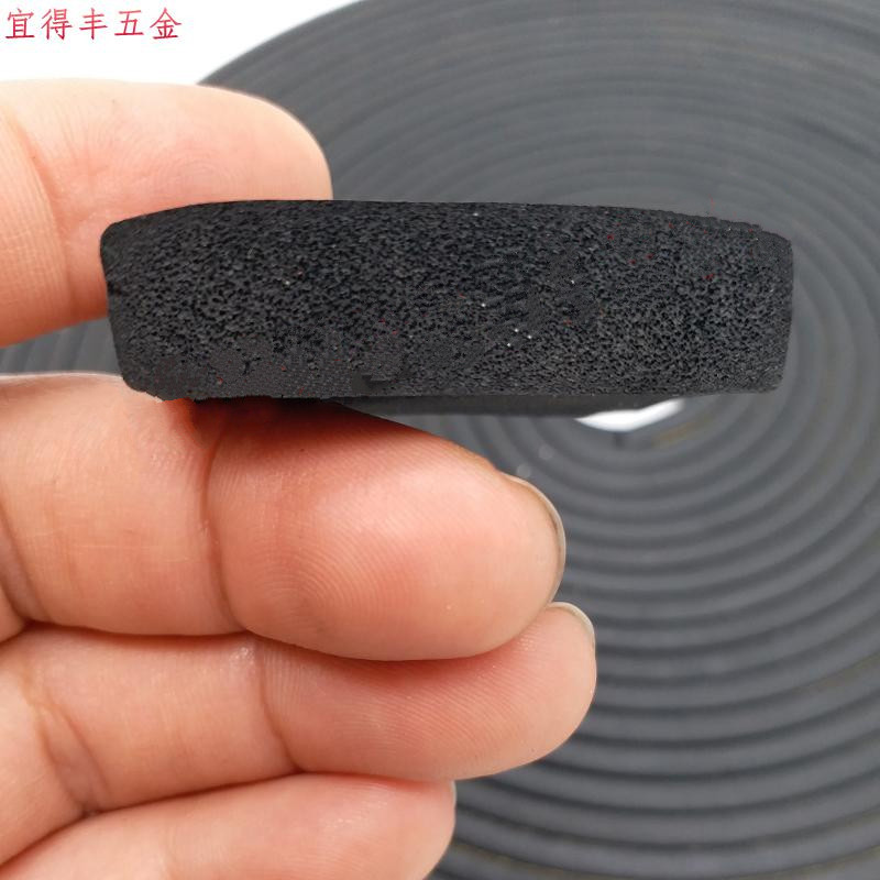 epdm配电柜箱密封条三元乙丙发泡胶条钣金平板带胶自粘胶条153mm平板