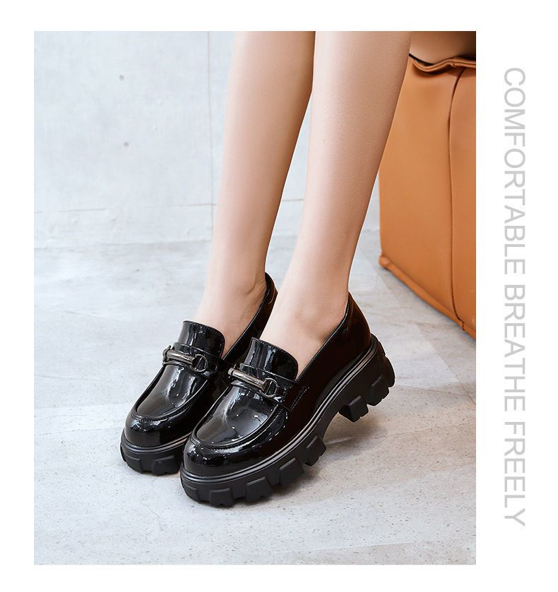 女生圆头日系小皮鞋2022春秋新款学院风单鞋女2021秋季新款英伦风一脚