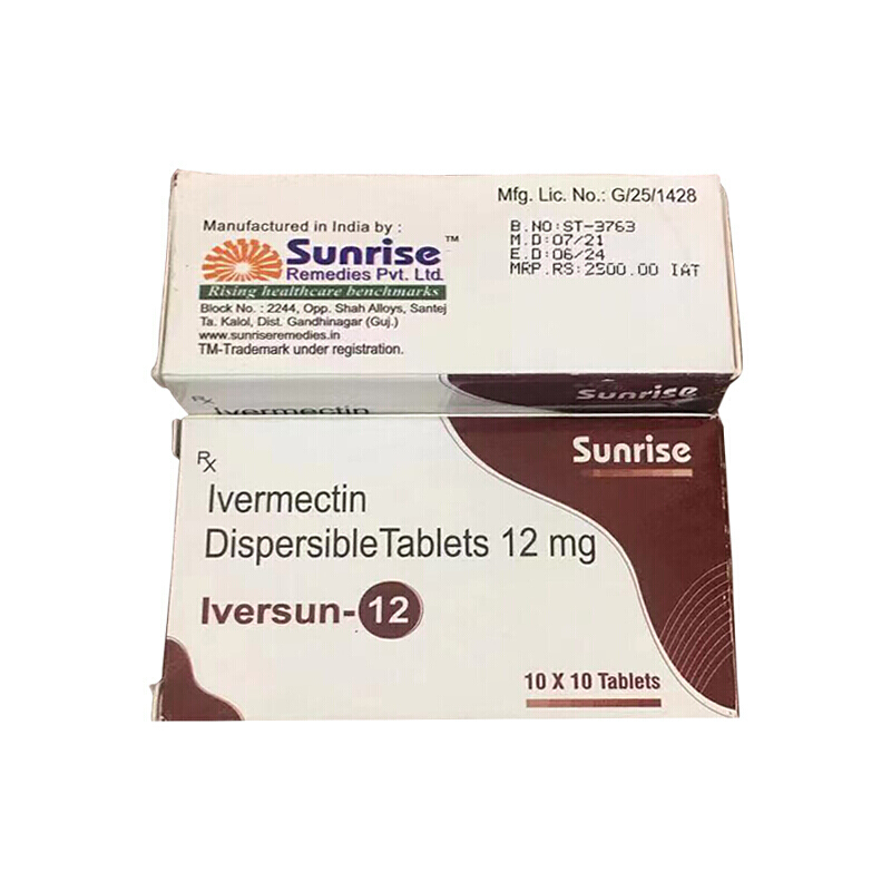 m28印度原装进口sunrise日升制药lversun12伊维菌素片用12mg100片