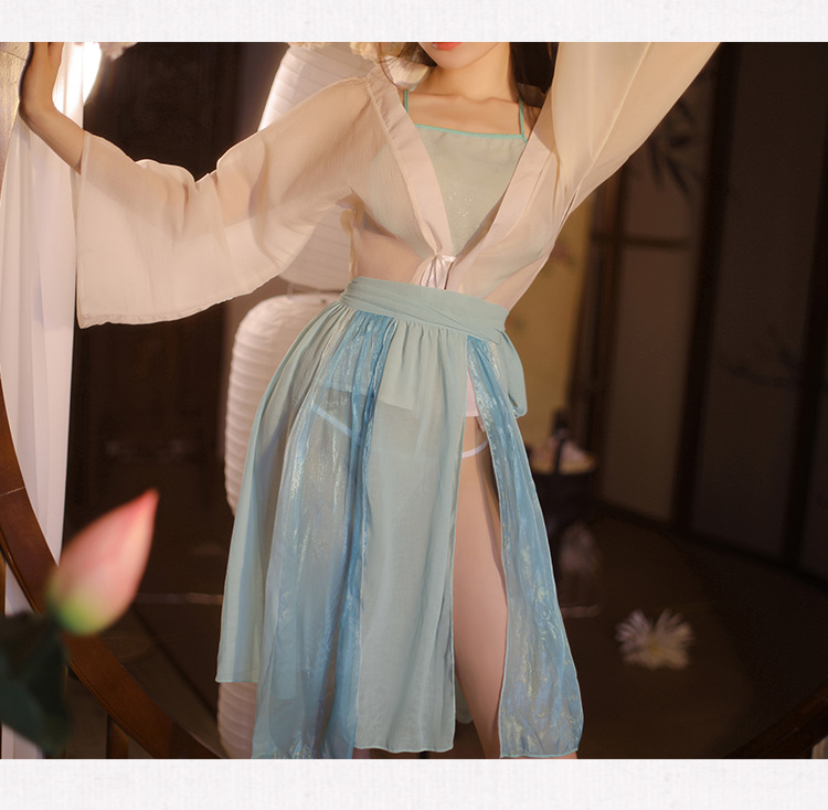 霏慕古风小家碧玉汉服睡衣套装情趣内衣国风制服性用品女衣服7060白