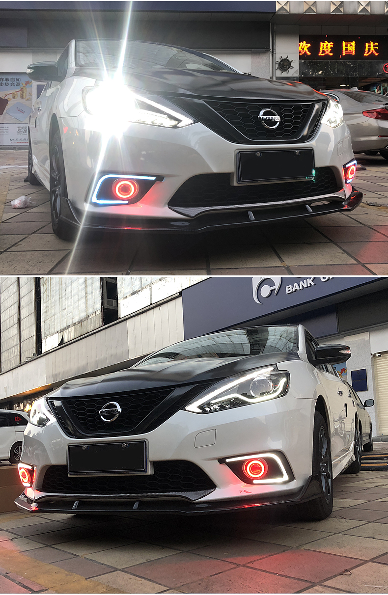 161921款新轩逸专用日行灯经典轩逸改装高亮led日间行车灯雾灯1621