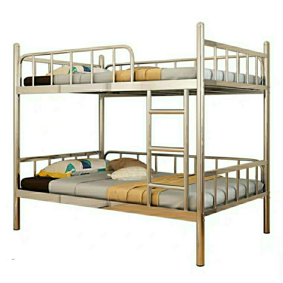 不锈钢上下床单双人高低床直立上下床现代床09米12米15米信凯威上下宽