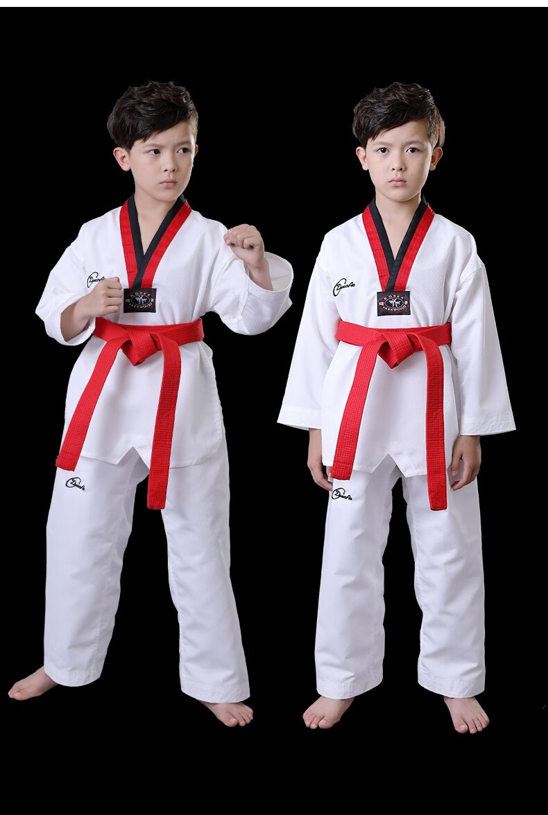 跆拳道服儿童 训练服 柔道服 散打服跆拳道服教练儿童大学生男女服装