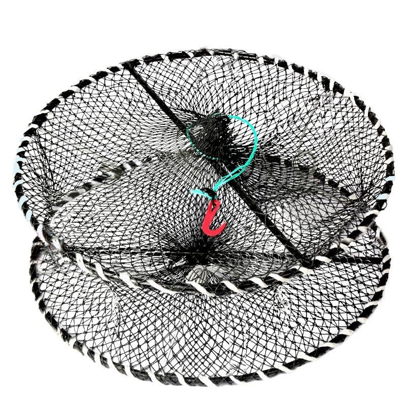 加粗加重折叠海用螃蟹笼海水捕蟹笼淡水弹簧笼子龙虾笼鱼笼抓螃蟹45