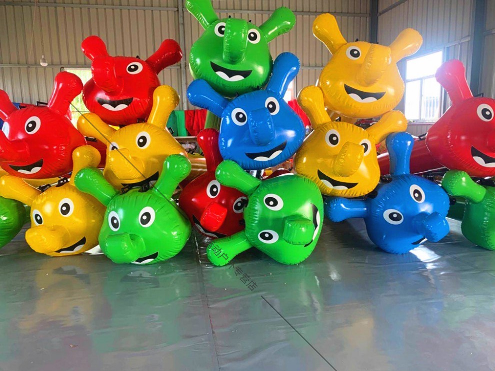 体育器材户外趣味运动会体育比赛道具用品子游戏充气毛毛虫龟兔赛跑