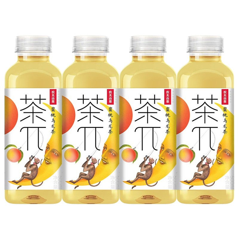 农夫山泉茶派茶兀果味饮料500ml4瓶随机混合4瓶