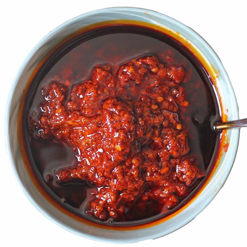 红酱三台县刘营镇红辣酱红油熟制炒料专用辣椒酱无豆瓣 熟制红酱500g*