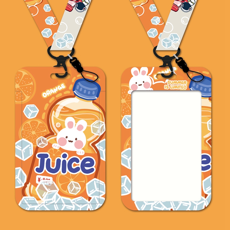 可爱学生挂脖挂绳卡通胸牌饭卡胸卡公交卡门禁卡套in风工牌证件卡套