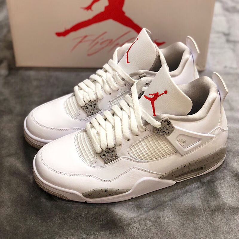 【自营官方旗舰店】aj·4灰老鼠cool grey气垫耐磨篮球鞋男gs缓震休闲