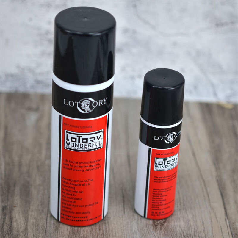 水性环保定画液便携式水彩丙烯水粉素描定画液45ml无色雄狮400ml定画