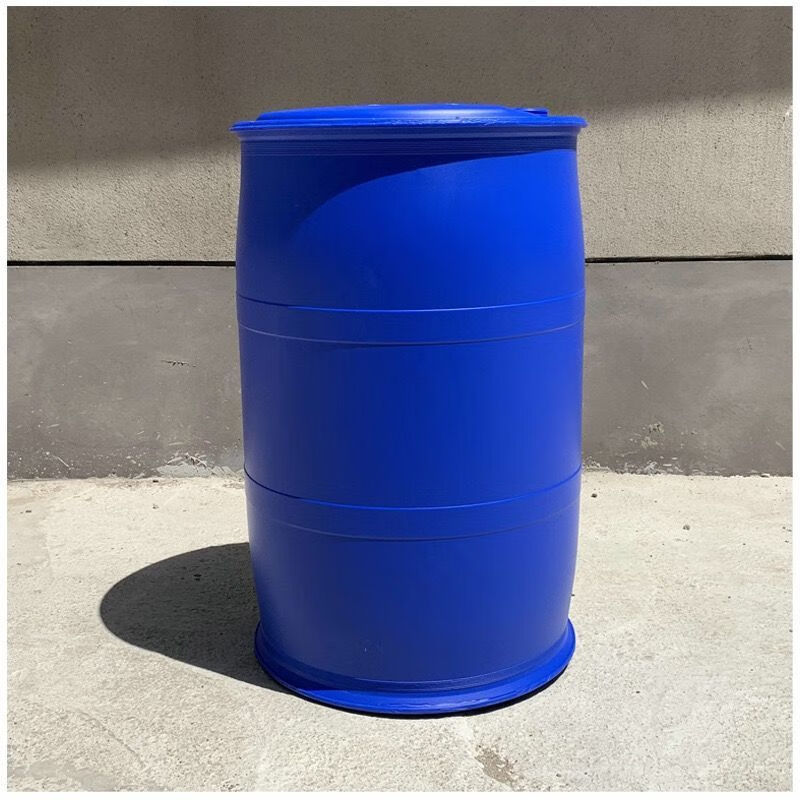 柴油桶全新双环桶双口桶运输桶化工桶汽油桶废液桶加厚200l双口桶蓝色