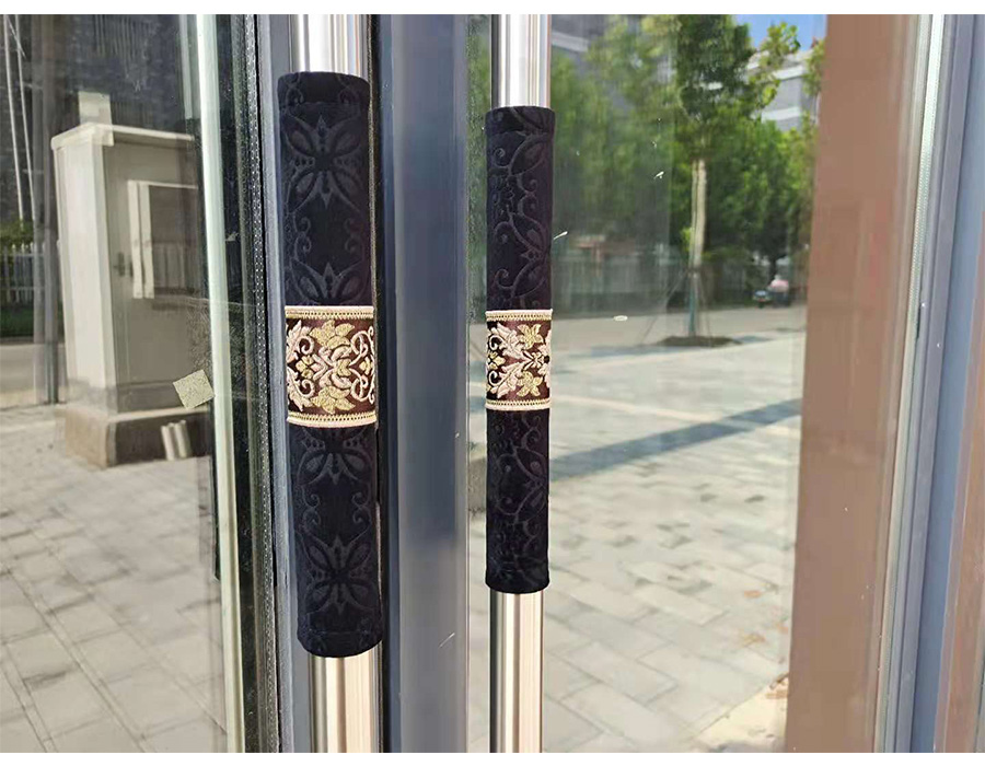 迦南歌基门把手套绒布单元门把手套保护套推拉门手把套玻璃门毛绒布艺