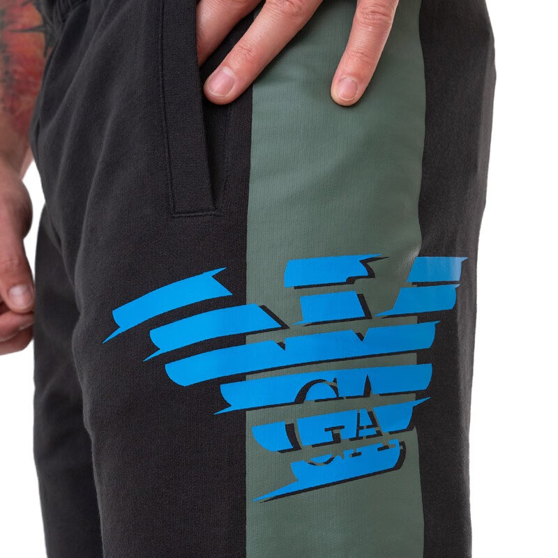 emporio armani阿玛尼裤子 男士鹰标休闲长裤 3hpp75 pj05z 1200 黑色