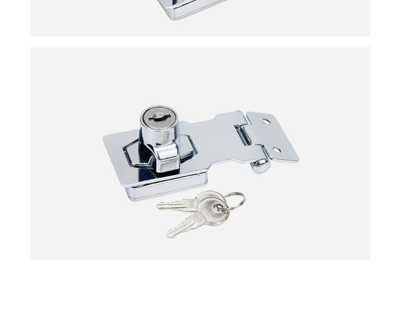 免开孔卧式立式冰箱锁冷藏冷柜锁留样柜门锁免打孔冰柜锁防盗商用3寸