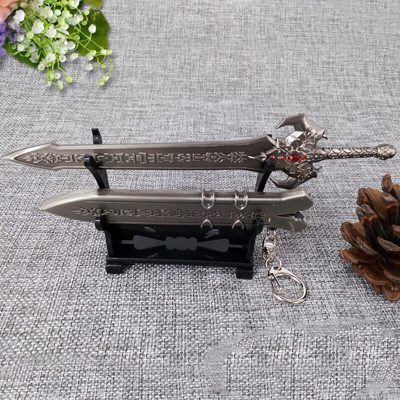 仙剑奇侠传三魔剑仙剑奇侠传三神魔之剑合金景天魔剑玩具模型 义和剑