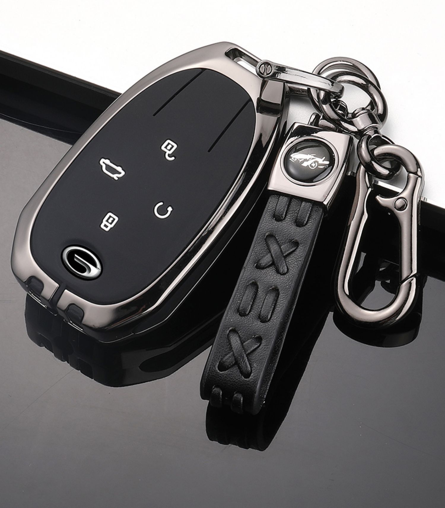 适用于广汽传祺gs8钥匙套2022新款第二代传奇gs8专用汽车包扣壳改装饰