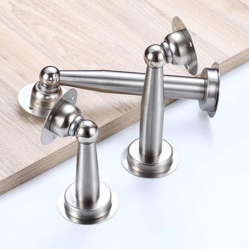 加长不锈钢门吸免打孔强磁强力门吸卫生间防撞门吸门碰门挡吸门器