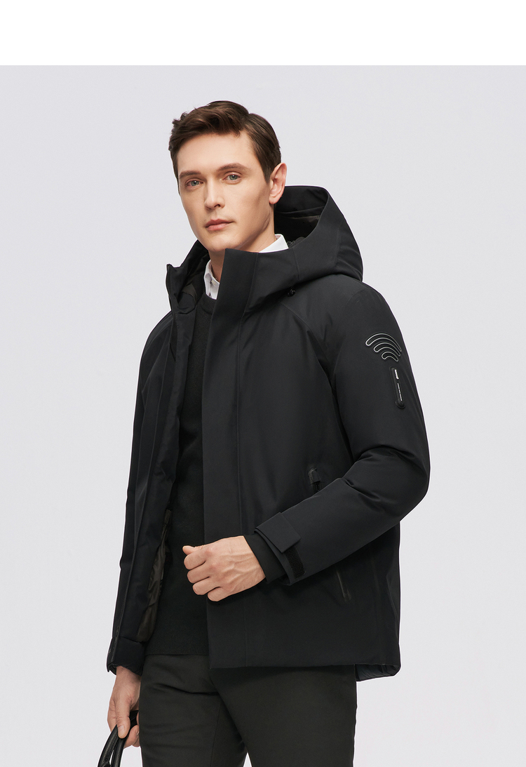 goretex面料内背带波司登新款羽绒服男高端户外防风防水90鹅绒b1014