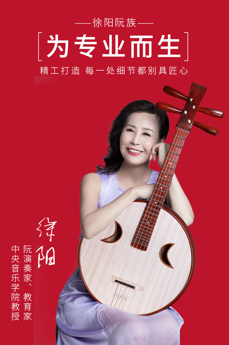 依之木乐海徐阳阮族中阮dwz4jz乐器镌尔雅专家监制奥氏黄檀木演奏中阮