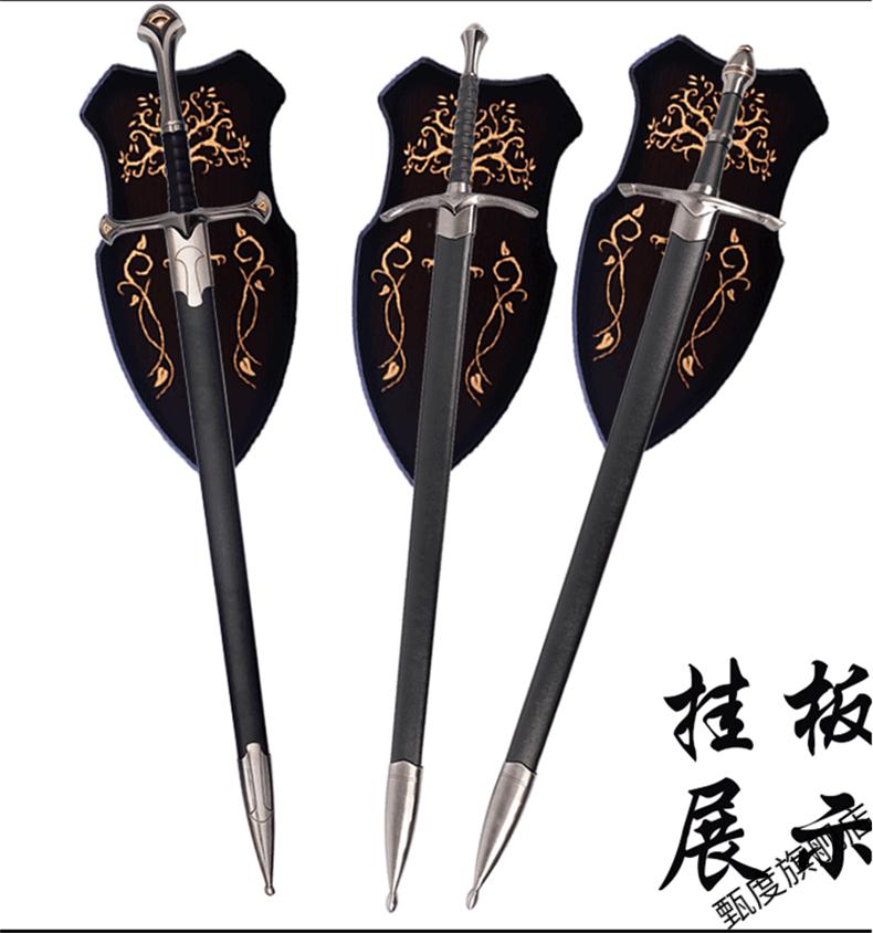 阿拉贡圣剑摆件甘道夫纳西尔剑影视道具王者之剑未开刃 纳西尔圣剑