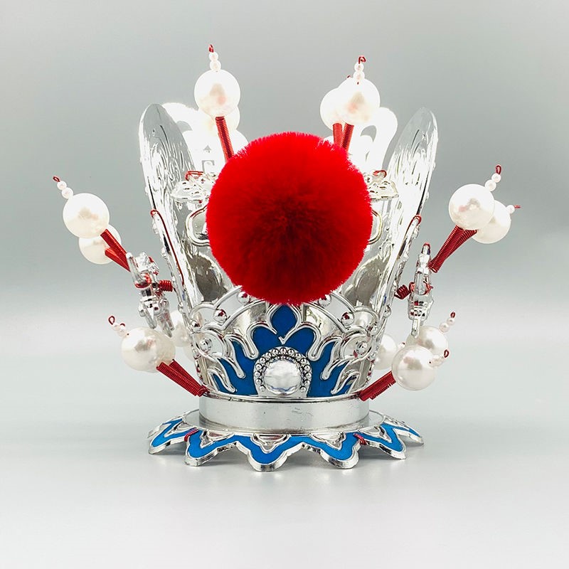 佧森滋戏曲头饰紫金冠太子顶贾宝玉帽子孙悟空头饰戏剧舞台演出道具