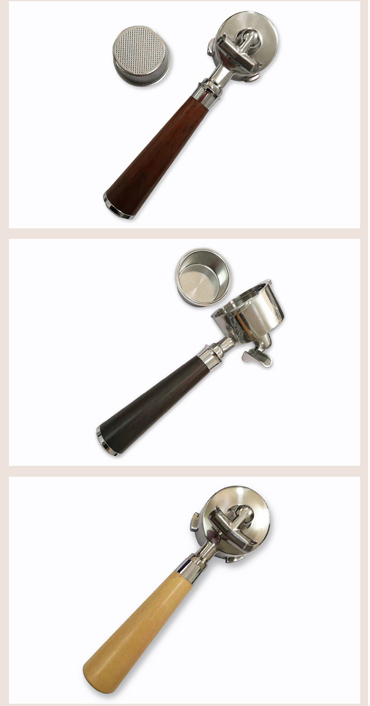 意式咖啡机有底手柄304不锈钢单双嘴东菱铂富柏翠通用5158mm澄洛东菱