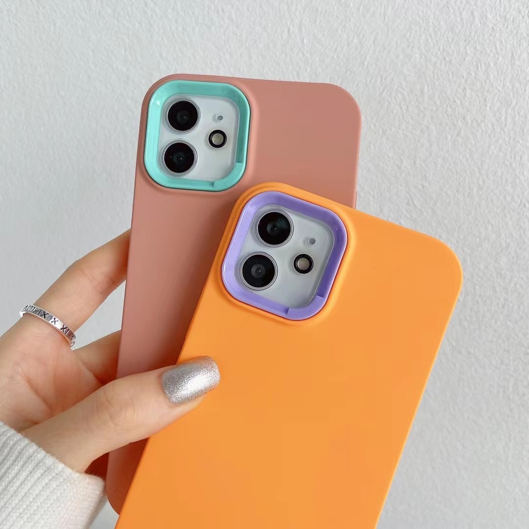 亿城苹果13手机壳经典纯色iphone12pro撞色11磨砂xs时尚防摔8外壳保护