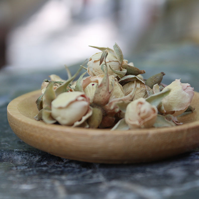 保加利亚苦水白玫瑰花茶95g瓶装甘肃兰州特产自然晾晒无硫玫瑰农产品