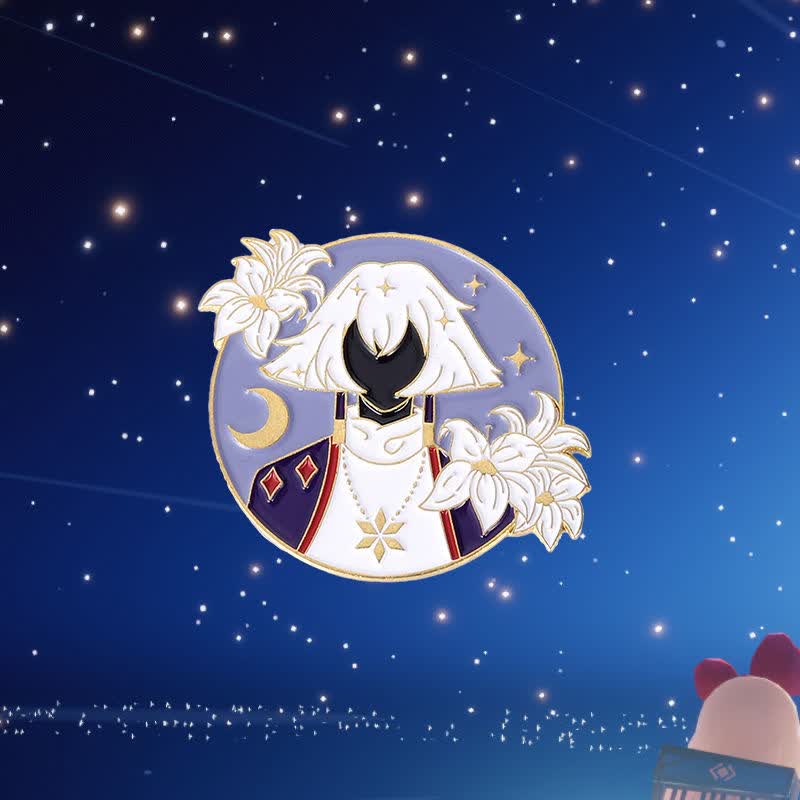 sky光遇周边雨林胸针可爱日系白鸟平菇龙骨金属徽章衣服包包配饰p575