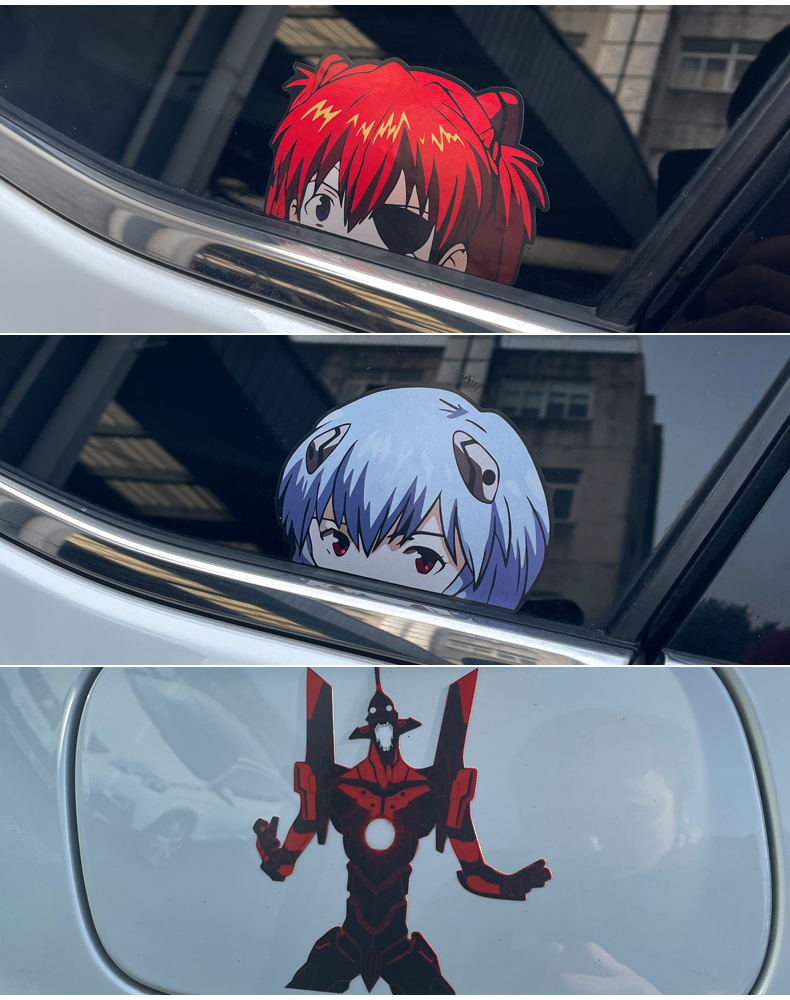 eva贴纸笔记本电脑机箱汽车身贴小日系动漫新世纪福音战士初号机电力