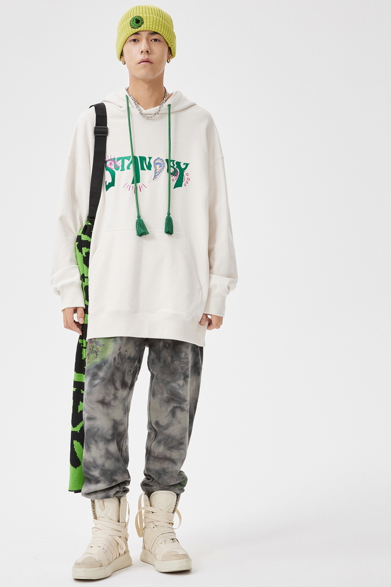 inxxstandby冬新品情侣宽松潮流印花卫衣xmb4101350米色s